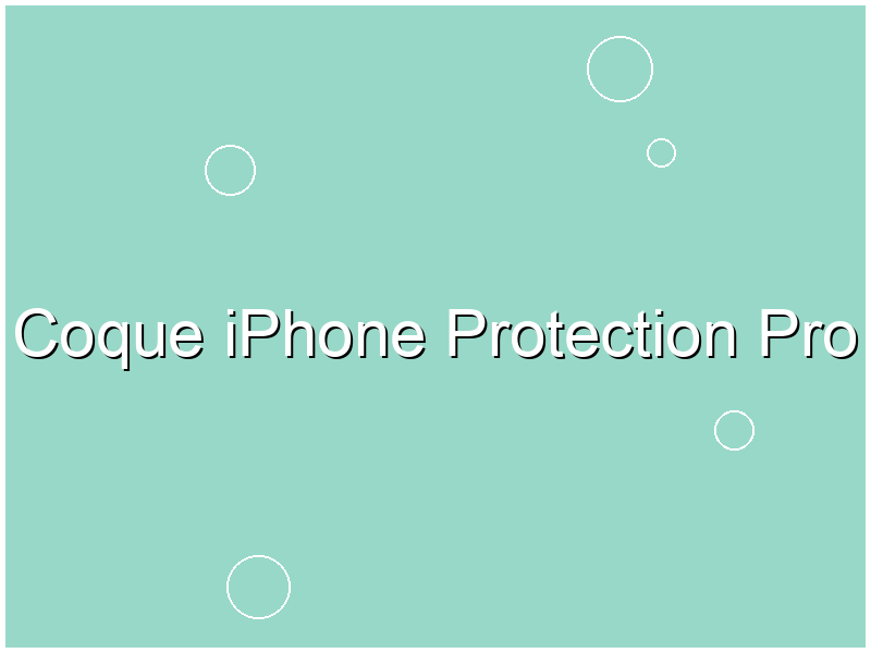 Coque iPhone Protection Pro