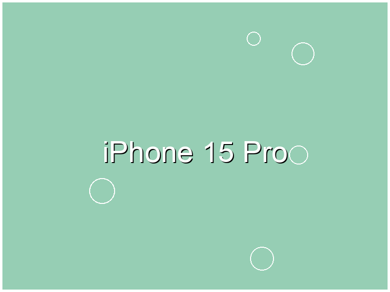 iPhone 15 Pro